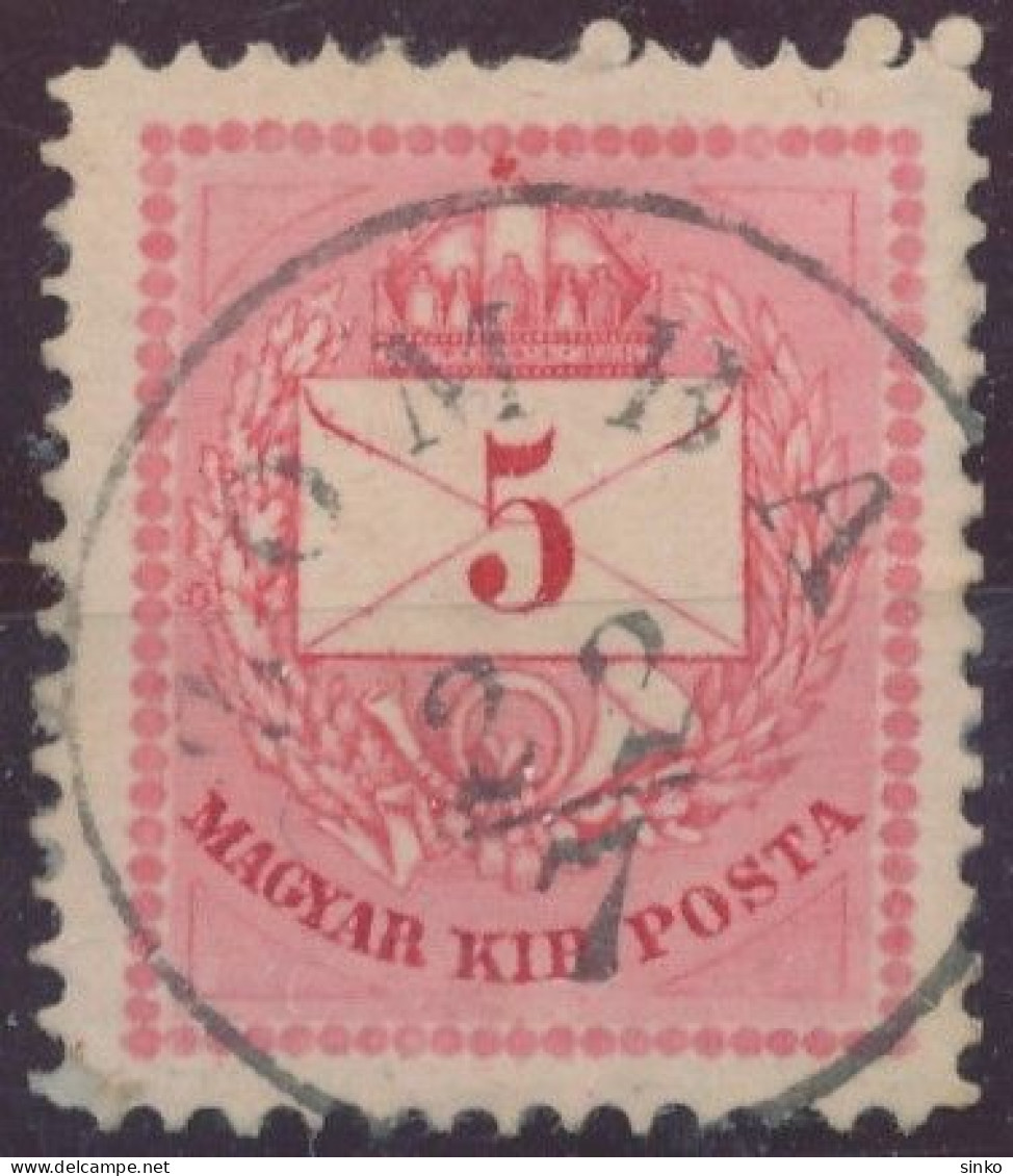 1874. Colour Number Krajcar 5kr Stamp, ZOMBA - ...-1867 Préphilatélie