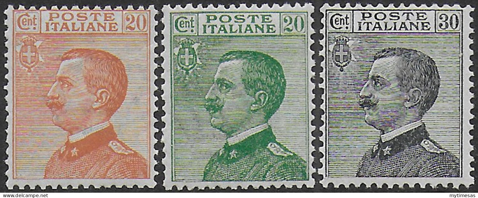 1925 Italia VE III 3v. MNH Sassone N. 183/85 - Altri & Non Classificati