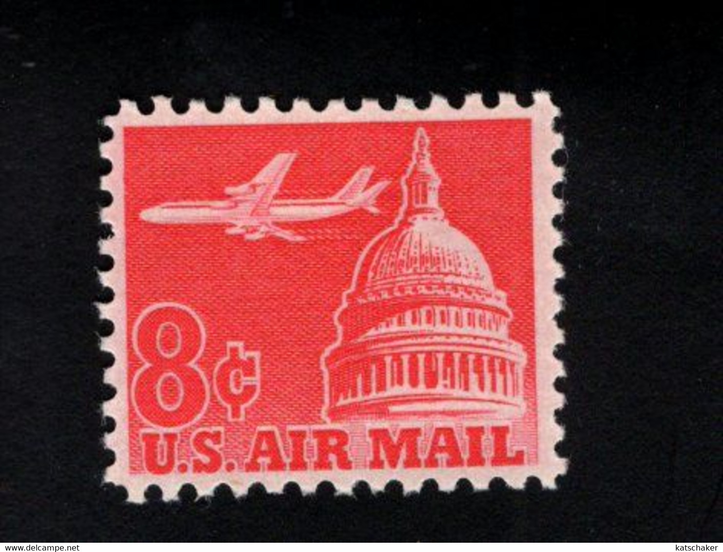 203521615 1963 (XX) SCOTT C64A POSTFRIS MINT NEVER HINGED JETLINER OVER CAPITOL - AIRPLANE - 3b. 1961-... Nuevos