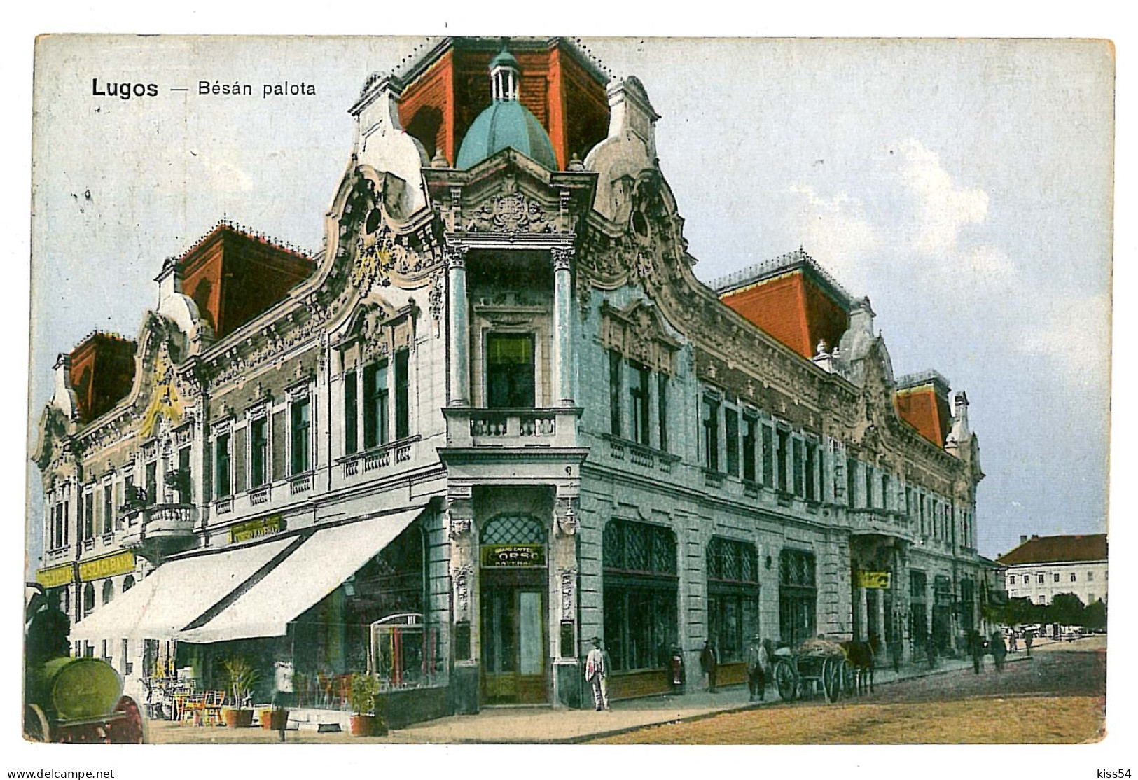 RO 69 - 9417 LUGOJ, Restaurant, Beer Cart On The Street, Romania - Old Postcard - Used - 1916 - Romania