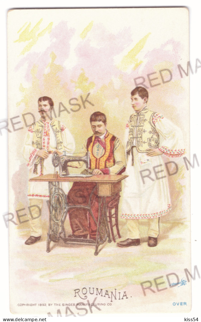 RO 69 - 19176 ETHNIC MEN, Litho, Romania - Old Postcard - Unused - 1892 - Rumänien