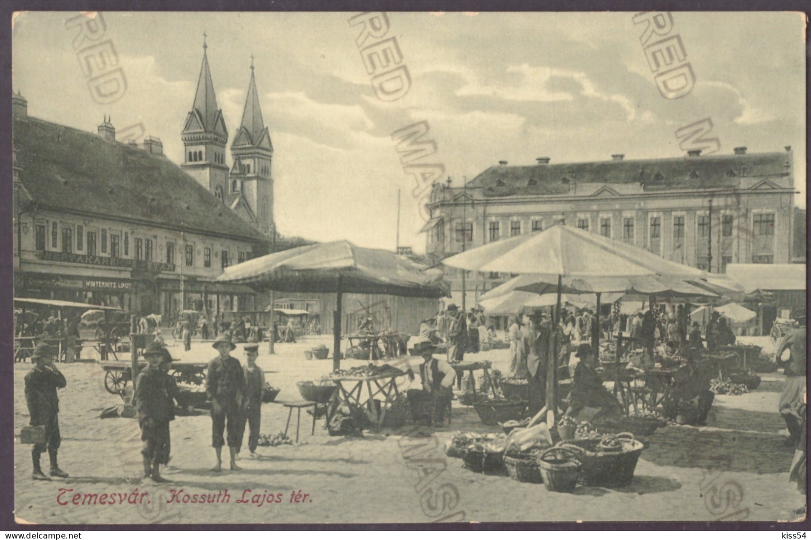RO 69 - 24944 TIMISOARA, Market, Romania - Old Postcard - Unused - Romania