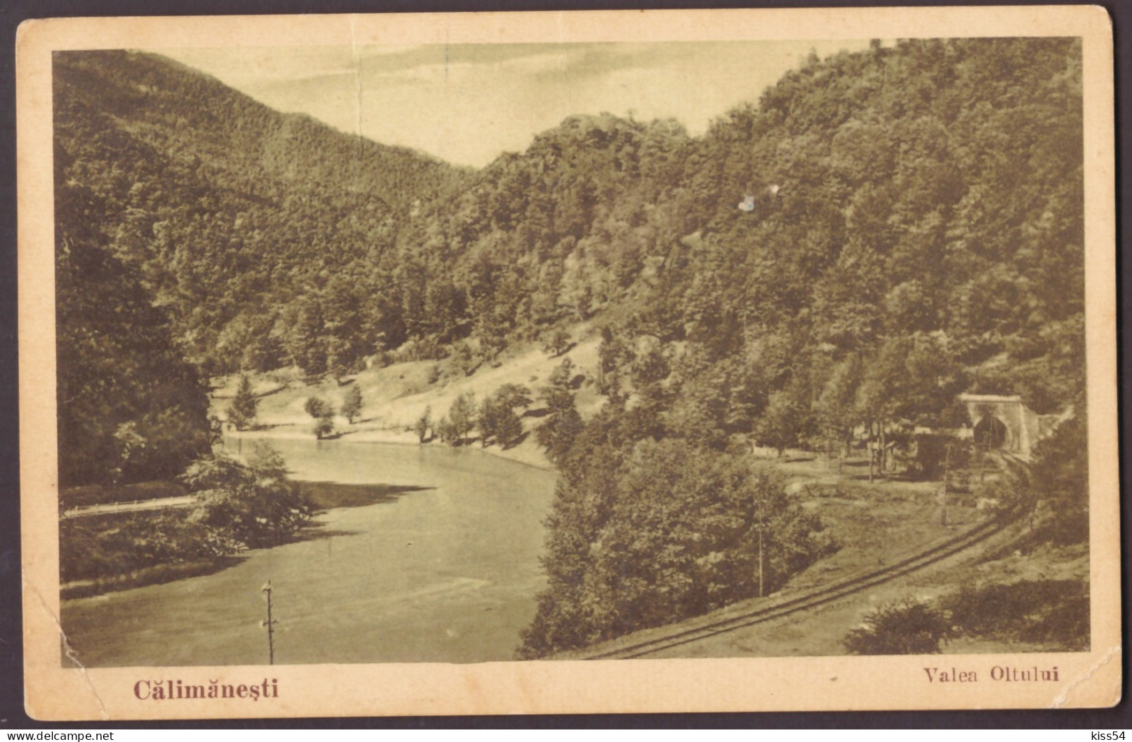 RO 69 - 24956 CALIMANESTI, Valcea, Valea Oltului, Calea Ferata, Romania - Old Postcard - Used - 1933 - Romania