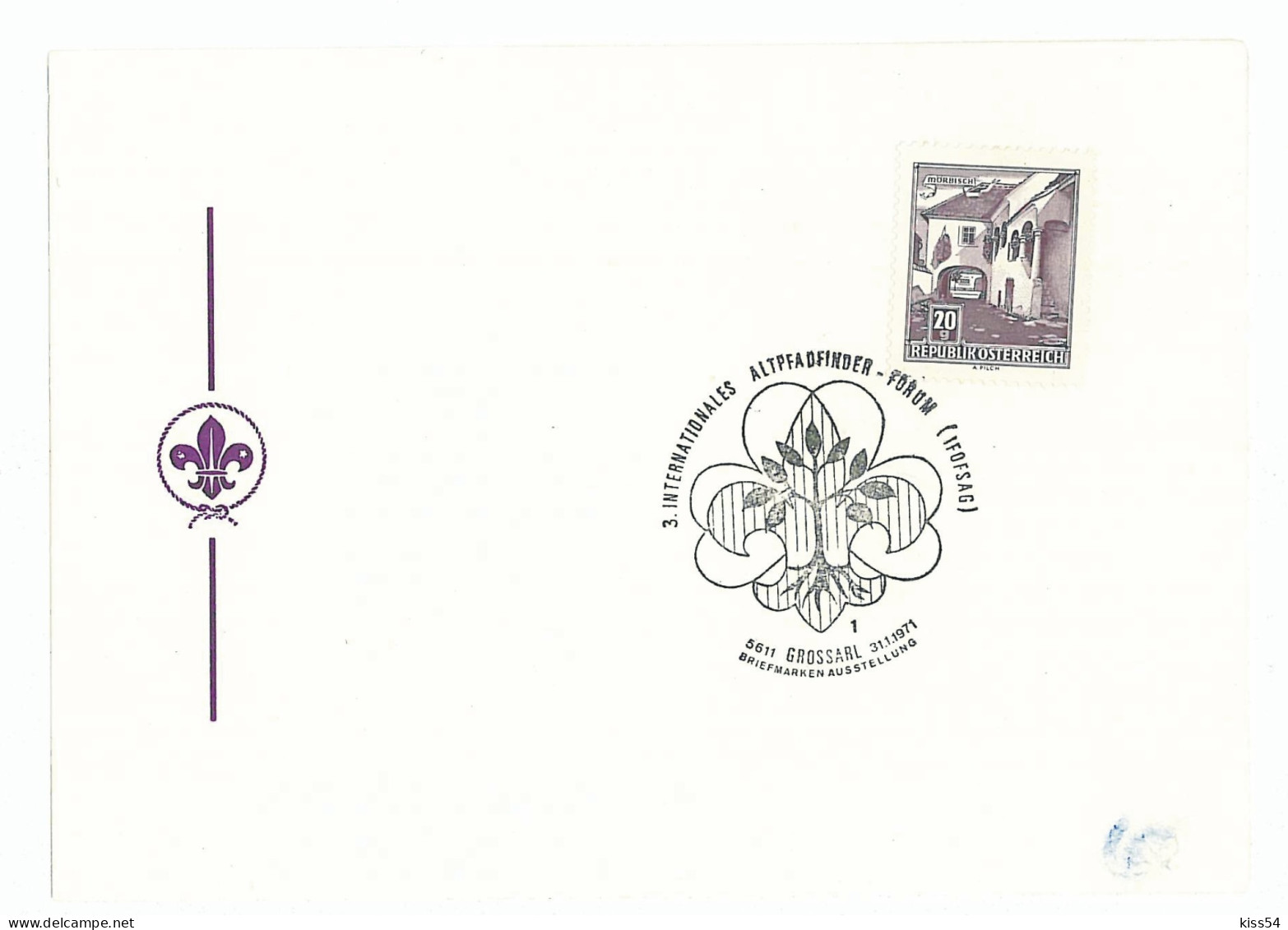 SC 48 - 998 AUSTRIA, Scout - Cover - Used - 1971 - Covers & Documents