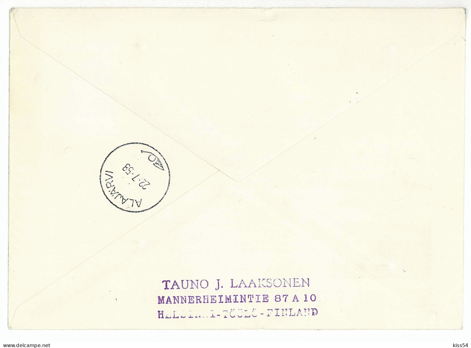 SC 48 - 621-a FINLAND, Scout - Cover - Used - 1958 - Covers & Documents