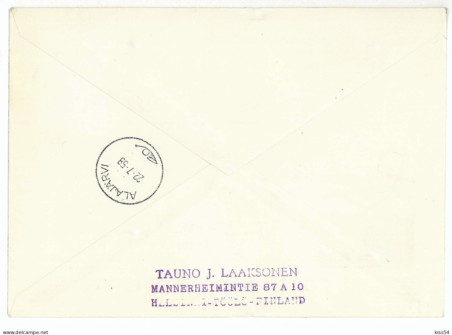 SC 48 - 621-a FINLAND, Scout - Cover - Used - 1958 - Storia Postale