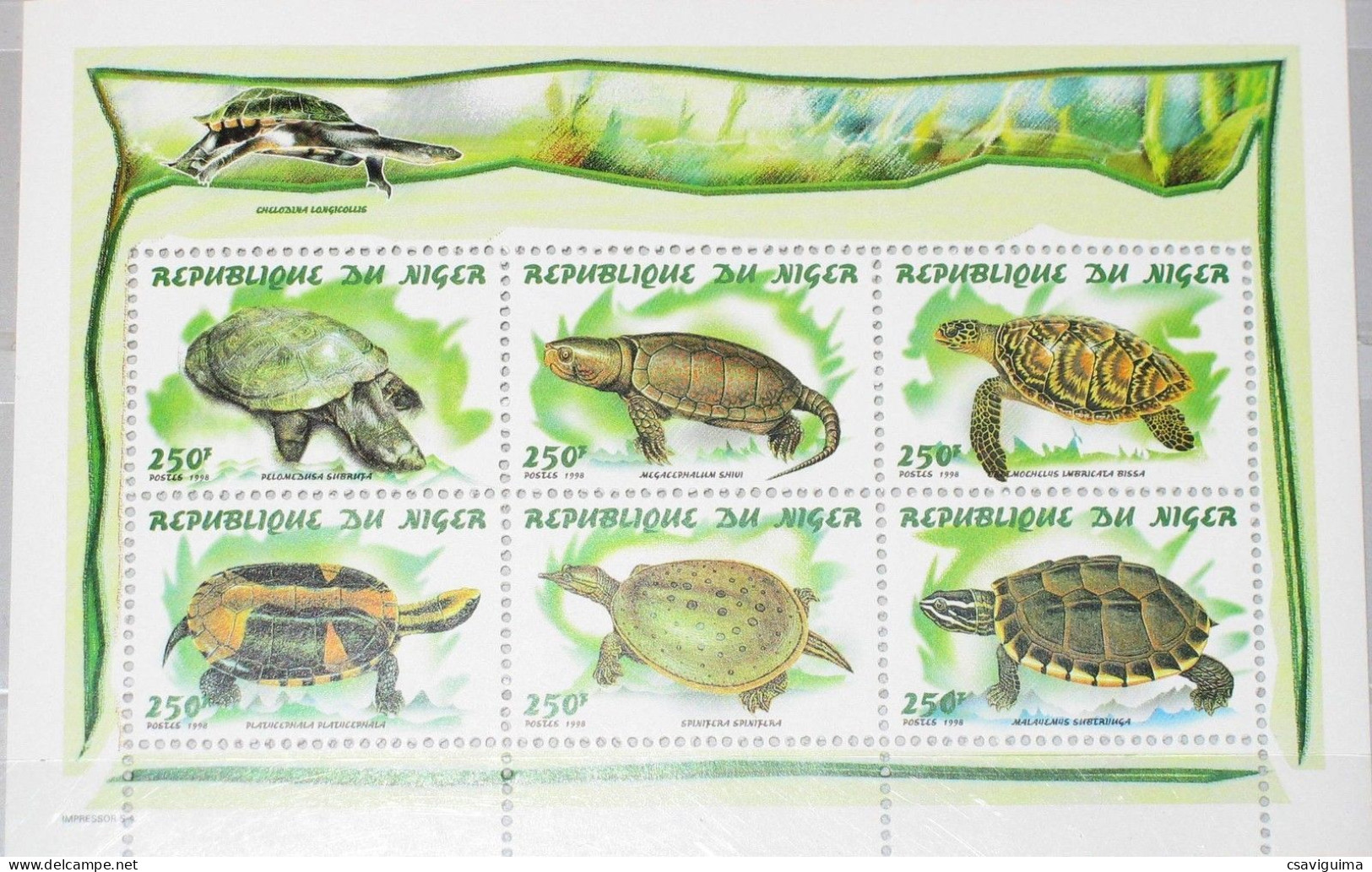 Niger - 1998 - Turtles - Yv 1116/21 - Schildkröten