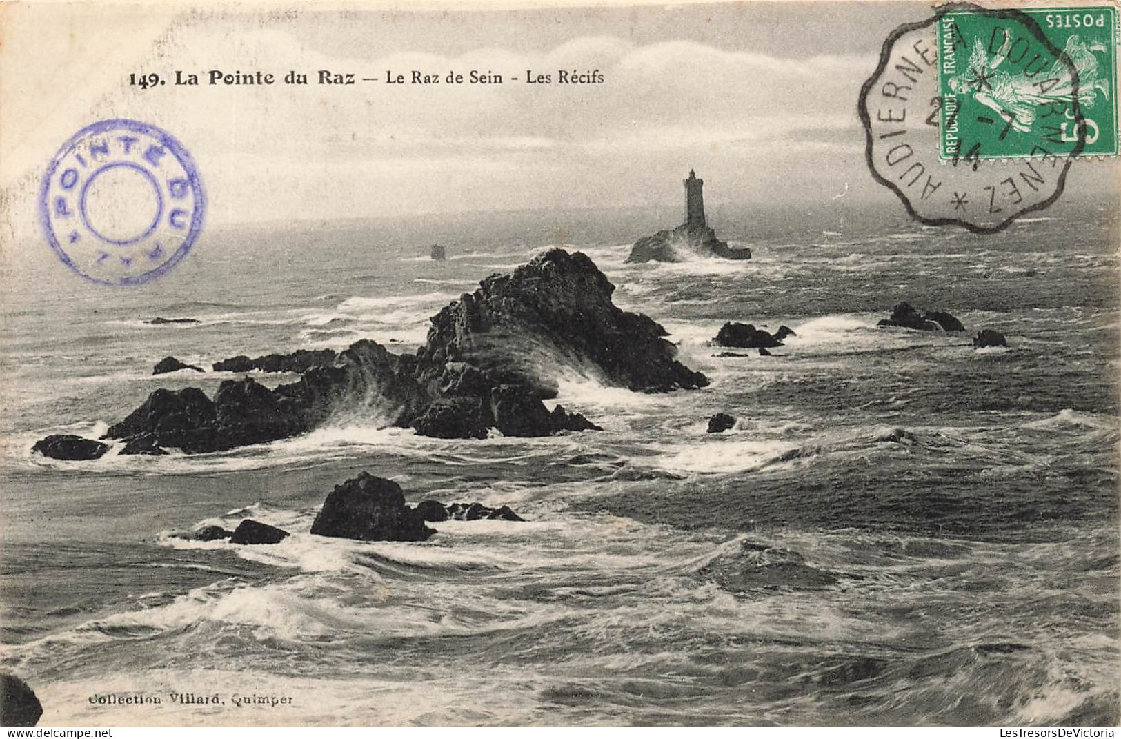 FRANCE - La Pointe Du Raz - Le Raz De Sein - Les Récifs - La Mer - Rochers - Vue Générale - Carte Postale Ancienne - La Pointe Du Raz