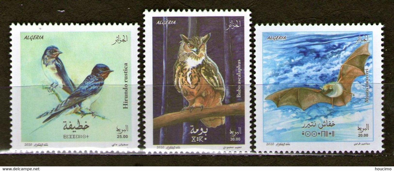 2020 ALGERIA STAMPS - Owls