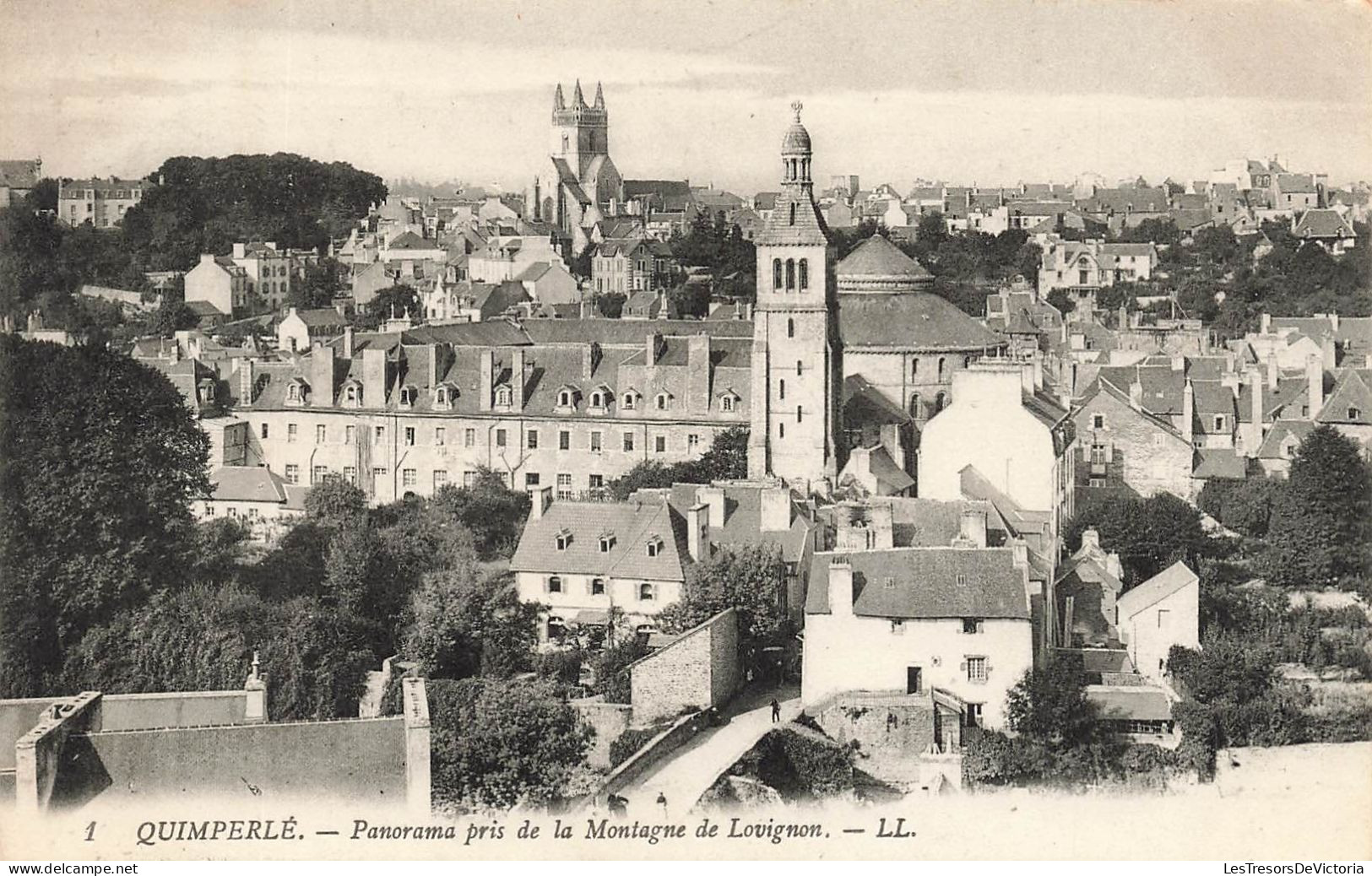 FRANCE - Quimperlé - Panorama Pris De La Montagne De Lovignon - L L - Vue D'ensemble - Carte Postale Ancienne - Quimperlé