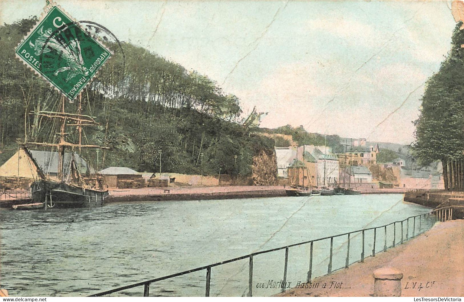 FRANCE - Morlaix - Bassin A Flot - Bateaux - Vue Sur La Mer - Vue Panoramique - Carte Postale Ancienne - Morlaix