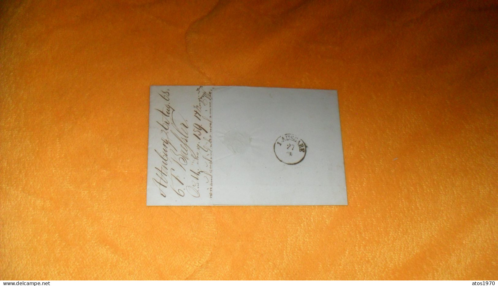 LETTRE ANCIENNE DE 1868../ C OU O. F. BAESSLER ALTENBURG..CACHETS POUR ?...+ TIMBRE EIN GROSCHEN..NORDDEUTSCHER.. - Cartas & Documentos