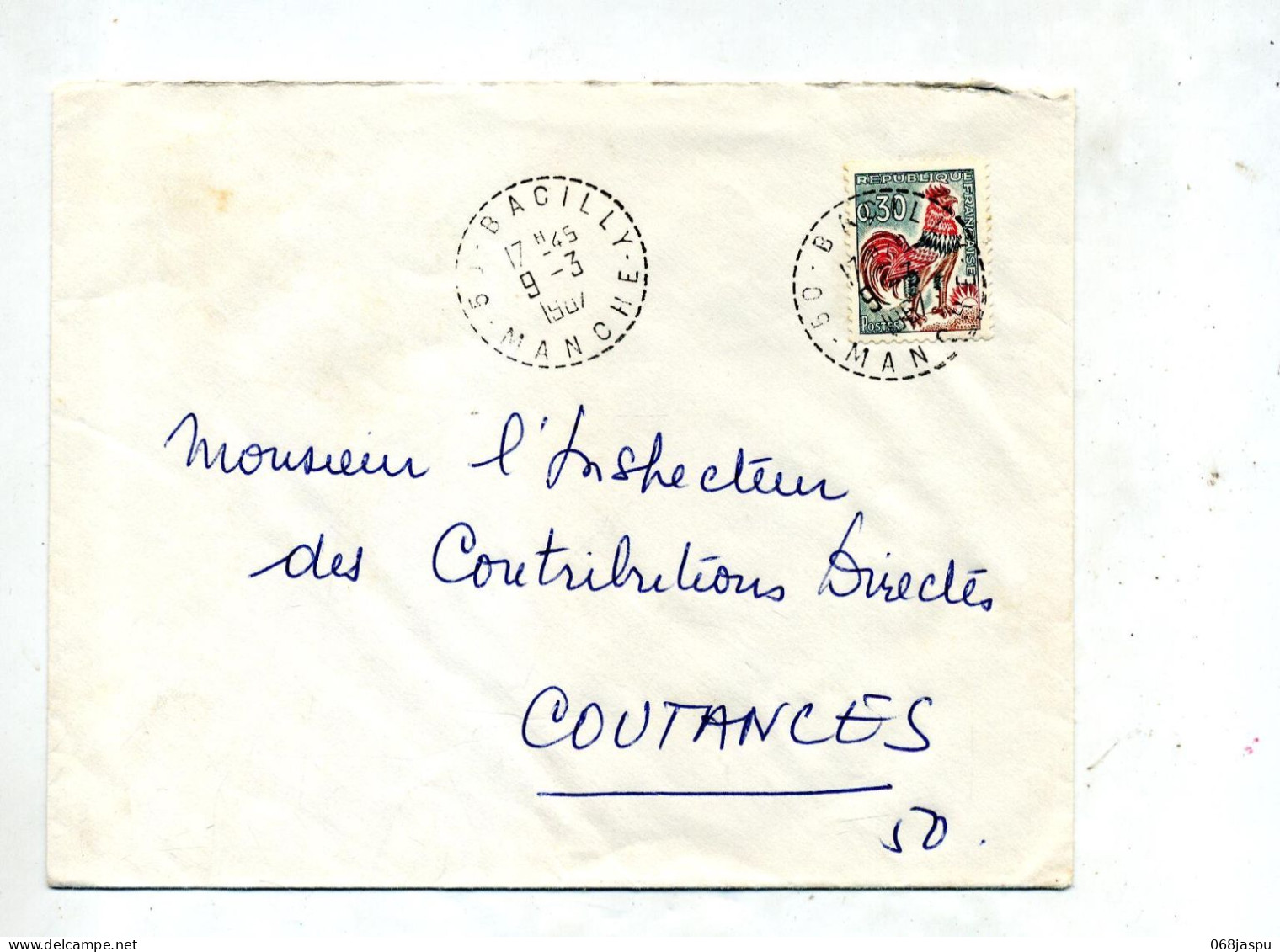 Lettre  Cachet  Bacilly - Manual Postmarks