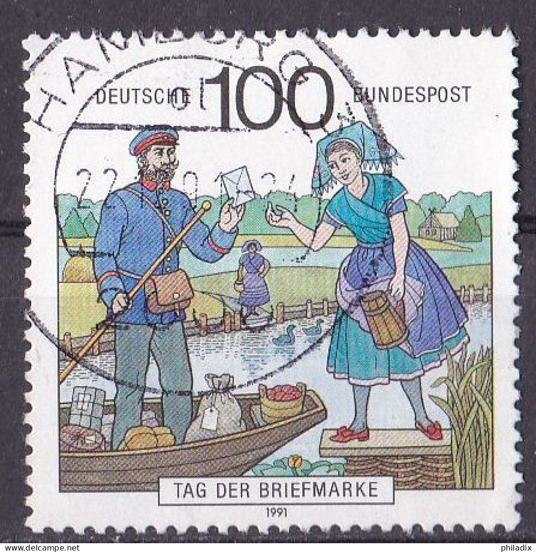 # (1570) BRD 1991 Tag Der Briefmarke O/used VOLLSTEMPEL (A5-7) - Used Stamps