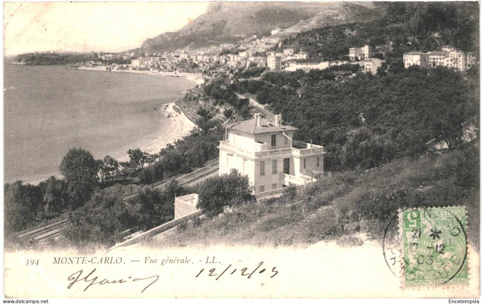 CPA Carte Postale Italie Monte Carlo Vue Générale  1903 VM79731 - Monte-Carlo