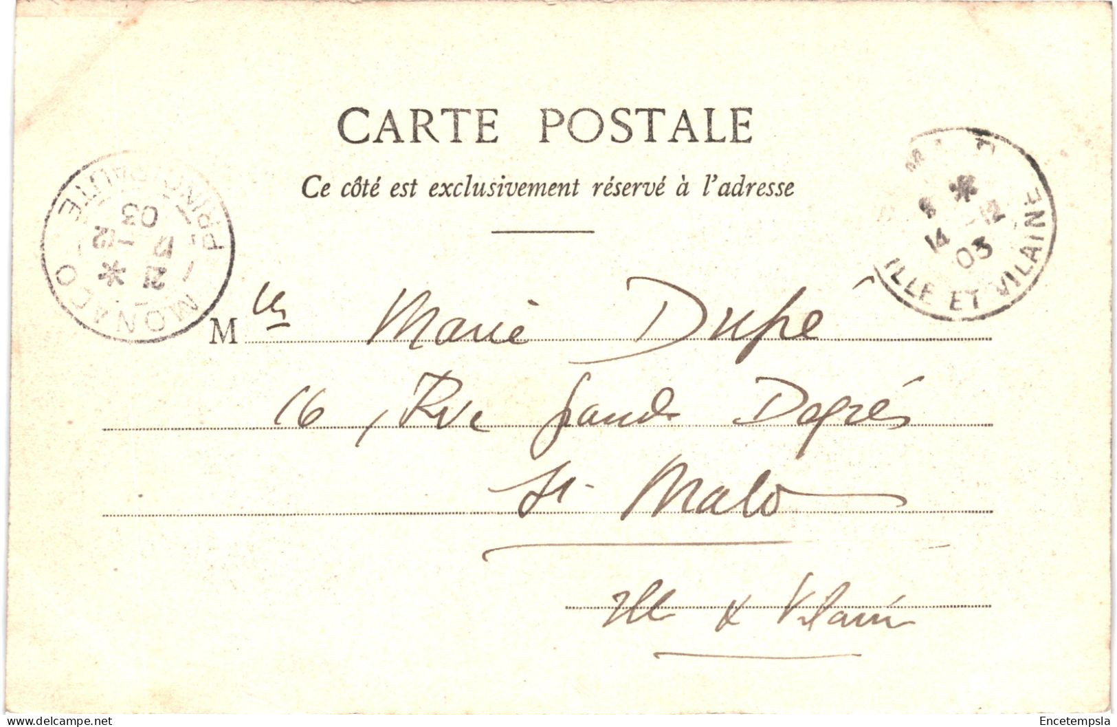 CPA Carte Postale Italie Monte Carlo Vue Générale  1903 VM79732 - Monte-Carlo