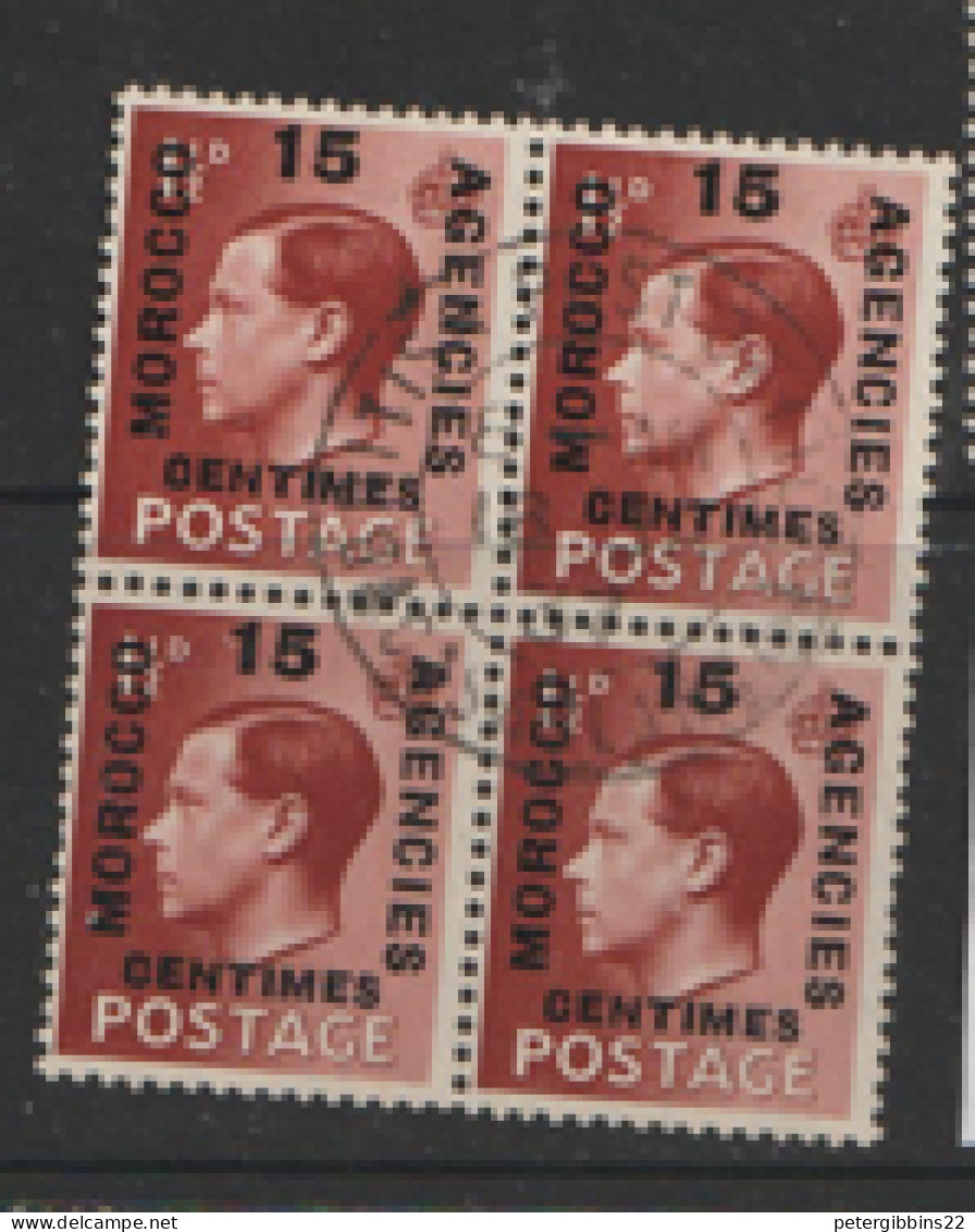 Morocco Agencies French  1936  SG 228  15c   Fine Used  Block Of Four - Postämter In Marokko/Tanger (...-1958)