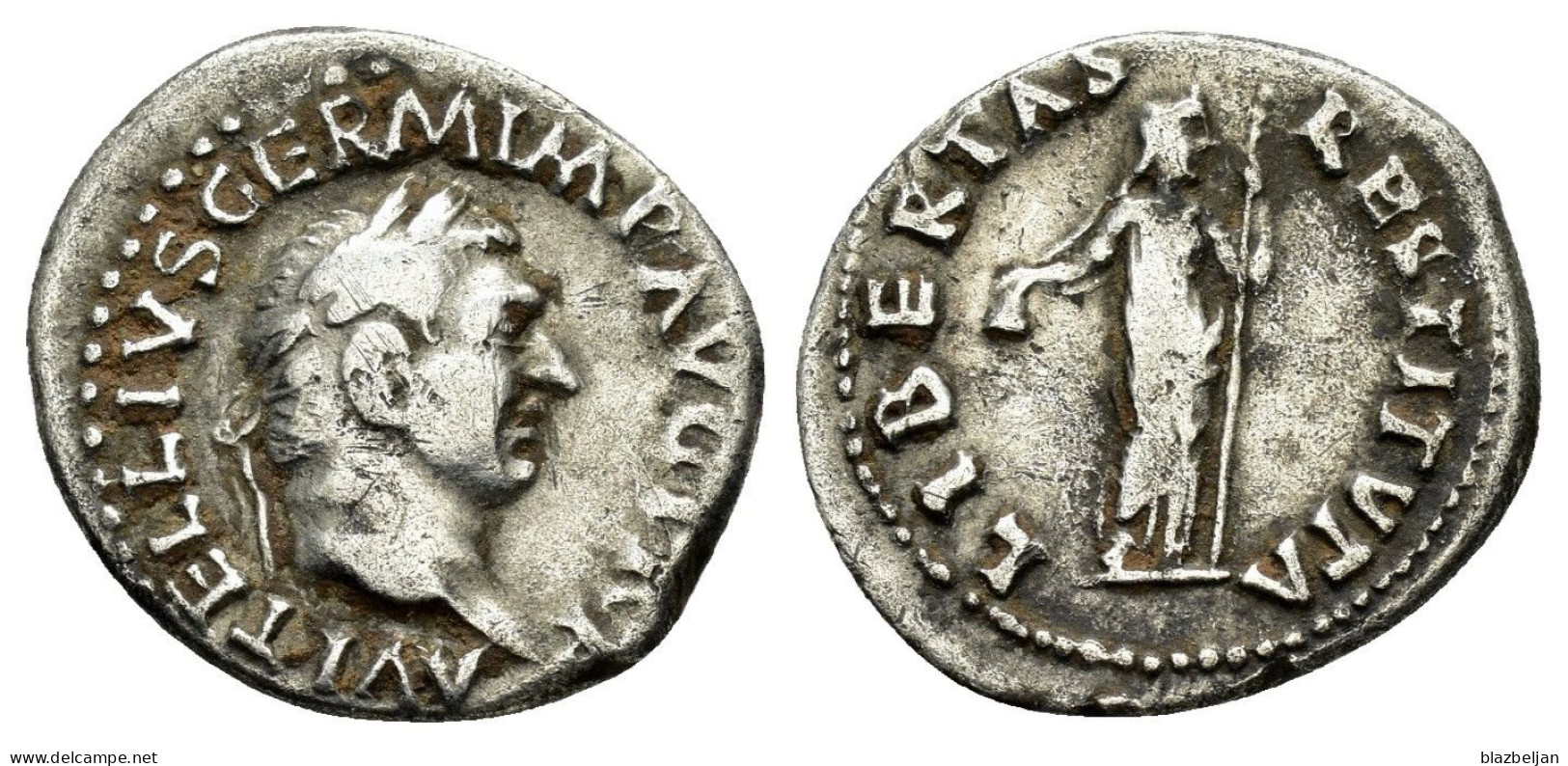 Vitelius Denarius - The Flavians (69 AD Tot 96 AD)