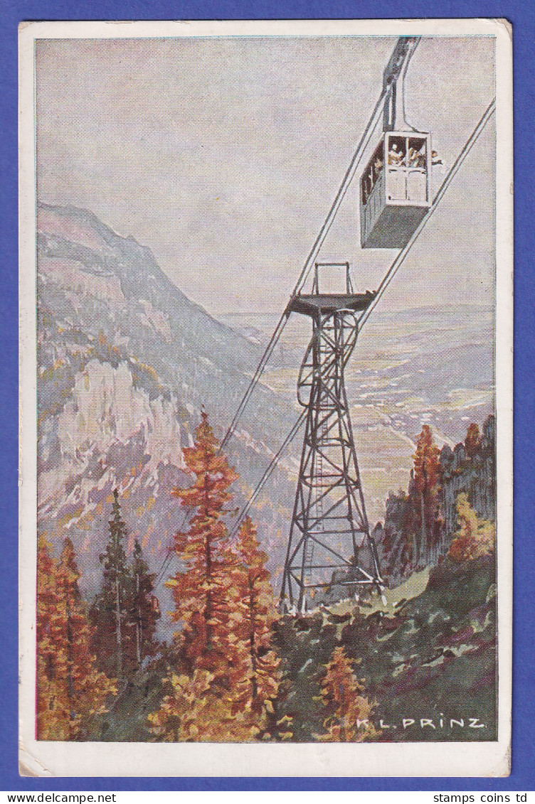 Österreich 1931 AK Raxseilbahn Mit O RAXSEILBAHN-BERGSTATION Auf 10-Gr-Frankatur - Briefe U. Dokumente