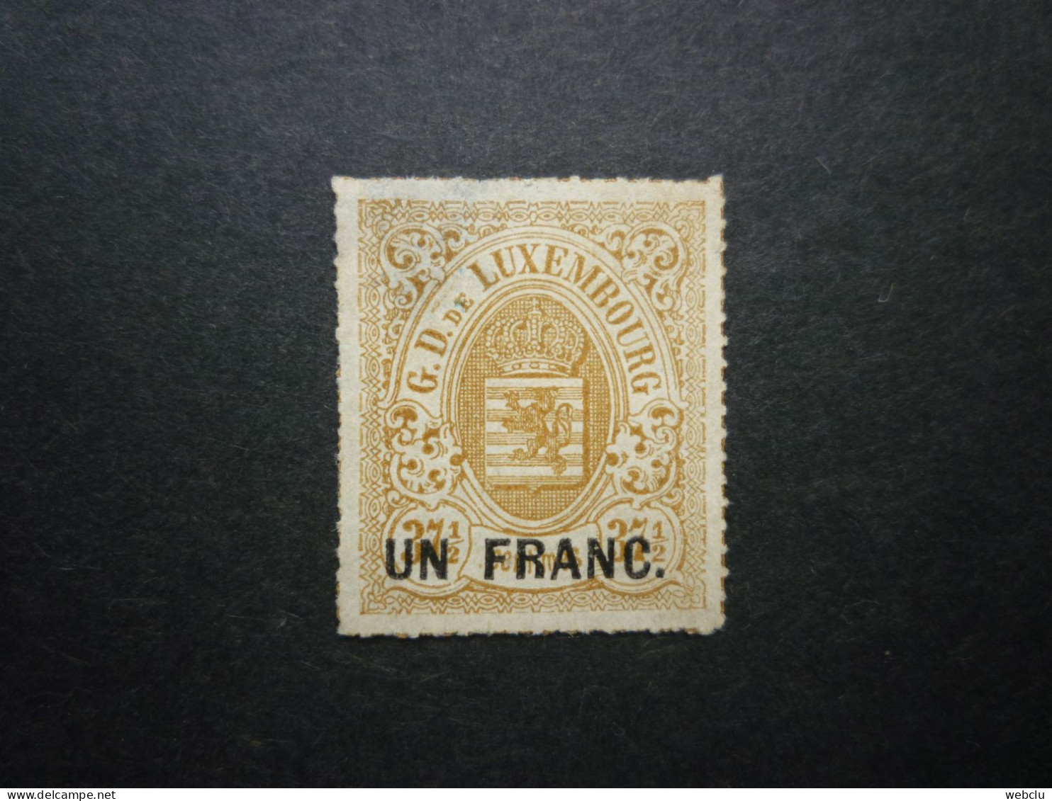 Luxemburg Luxembourg Armoiries 1865 Mi 25 (*), RARR!! - 1859-1880 Wappen & Heraldik