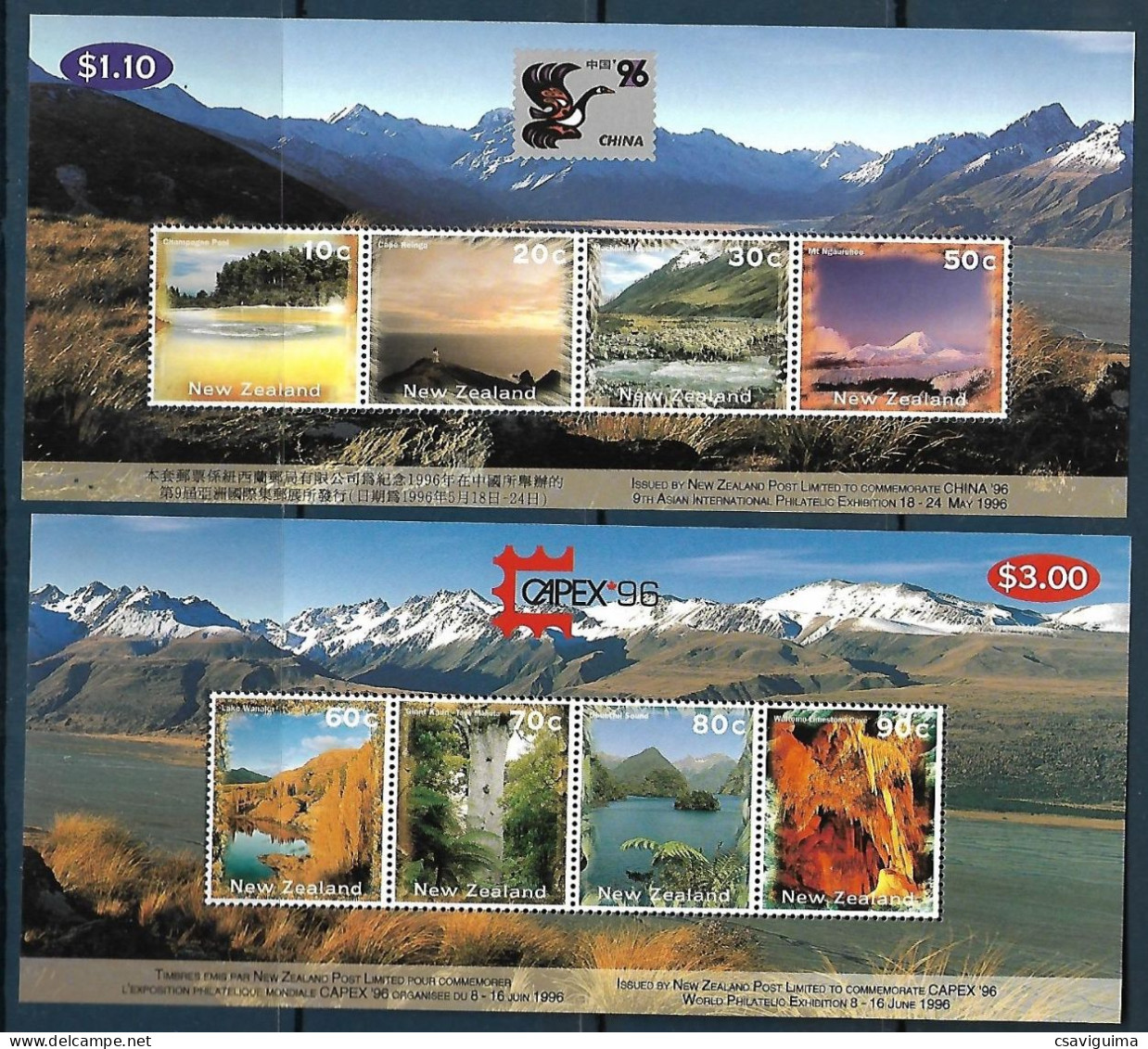 New Zealand - 1996 - Tourism - Yv Bf 105/106 - Other & Unclassified