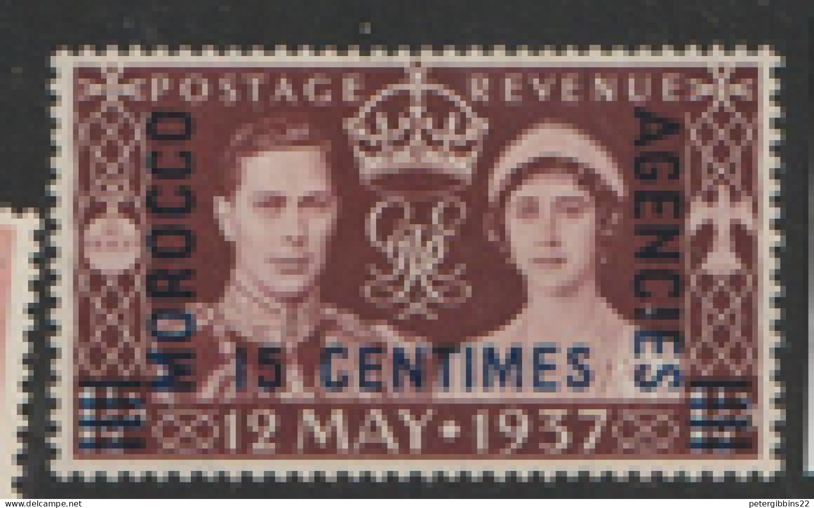 Morocco Agencies French  1937  SG 229  Coronation  Mounted Mint - Postämter In Marokko/Tanger (...-1958)