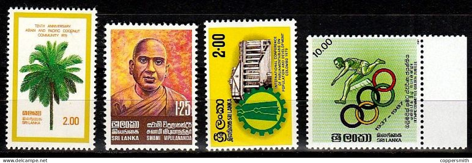 (0050-245) Sri Lanka  Lot Of 4 / Ex 1979-1987 / Read  ** / Mnh   Michel Ex 505-803 - Sri Lanka (Ceylan) (1948-...)