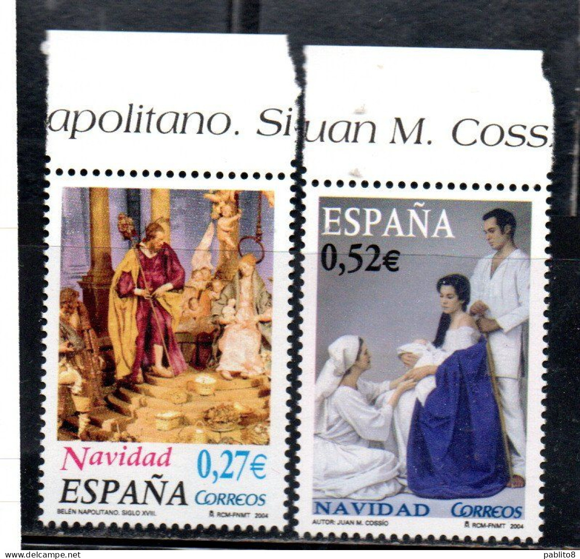 SPAIN ESPAÑA SPAGNA 2004 CHRISTMAS NATALE NOEL WEIHNACHTEN COMPLETE SET SERIE COMPLETA MNH - Neufs