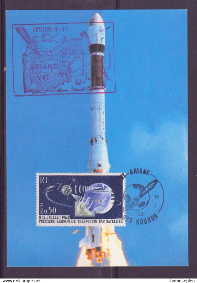 Espace 1991 01 16 - SEP - Ariane V41 - Carte - Europe