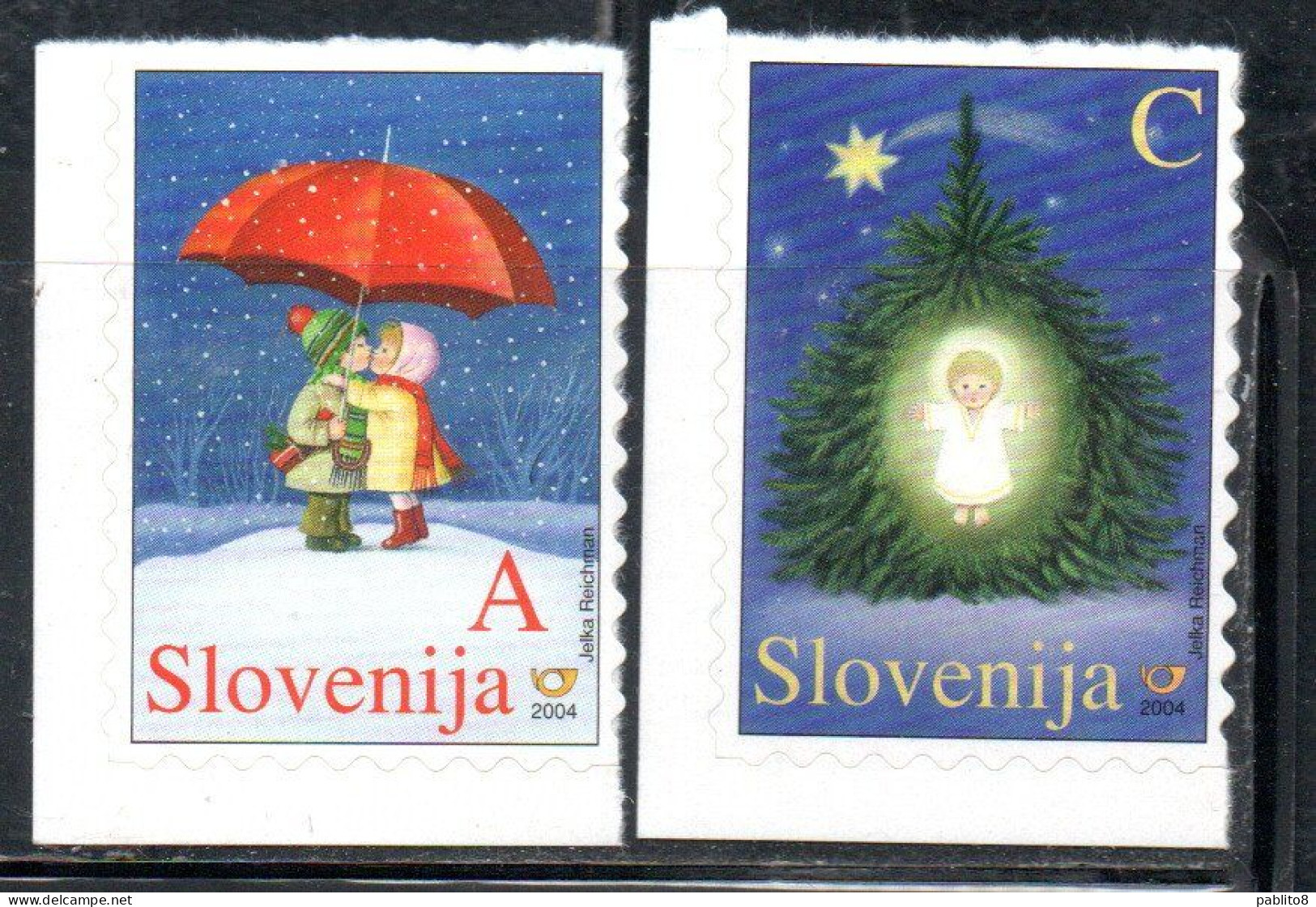 SLOVENIA SLOVENIJA SLOVENIE SLOWENIEN 2004 CHRISTMAS NATALE NOEL WEIHNACHTEN NAVIDAD COMPLETE SET SERIE COMPLETA MNH - Eslovenia