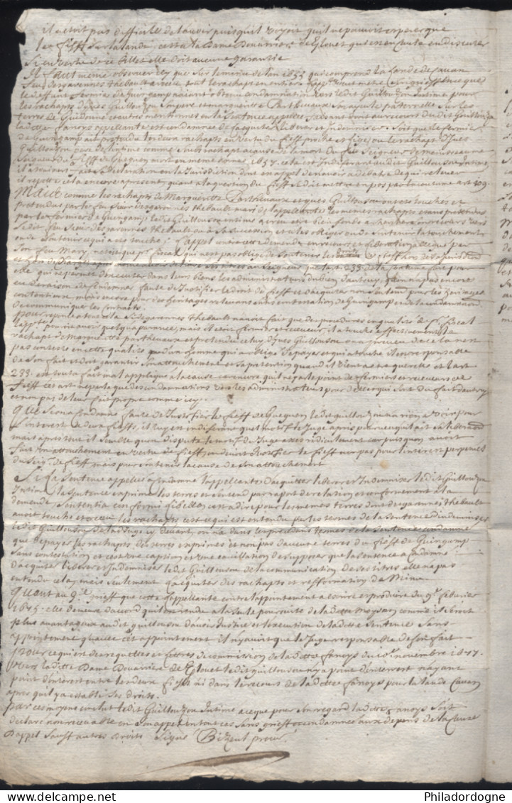 1673 Lettre Complète avec Correspondance de Vannes pour Lannion - Taxe 3 (peut etre envoyée avec ou sans l'encart)