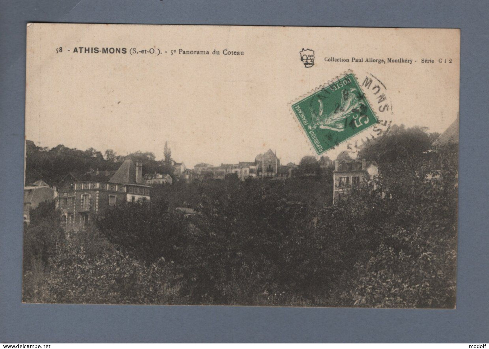 CPA - 91 - Athis-Mons - 5e Panorama Du Coteau - Circulée En 1914 - Athis Mons