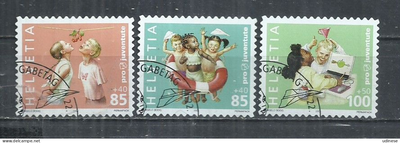 SWITZERLAND 2005 - CHILDREN'S RIGHTS - CPL. SET - POSTALLY USED OBLITERE GESTEMPELT USADO - Used Stamps