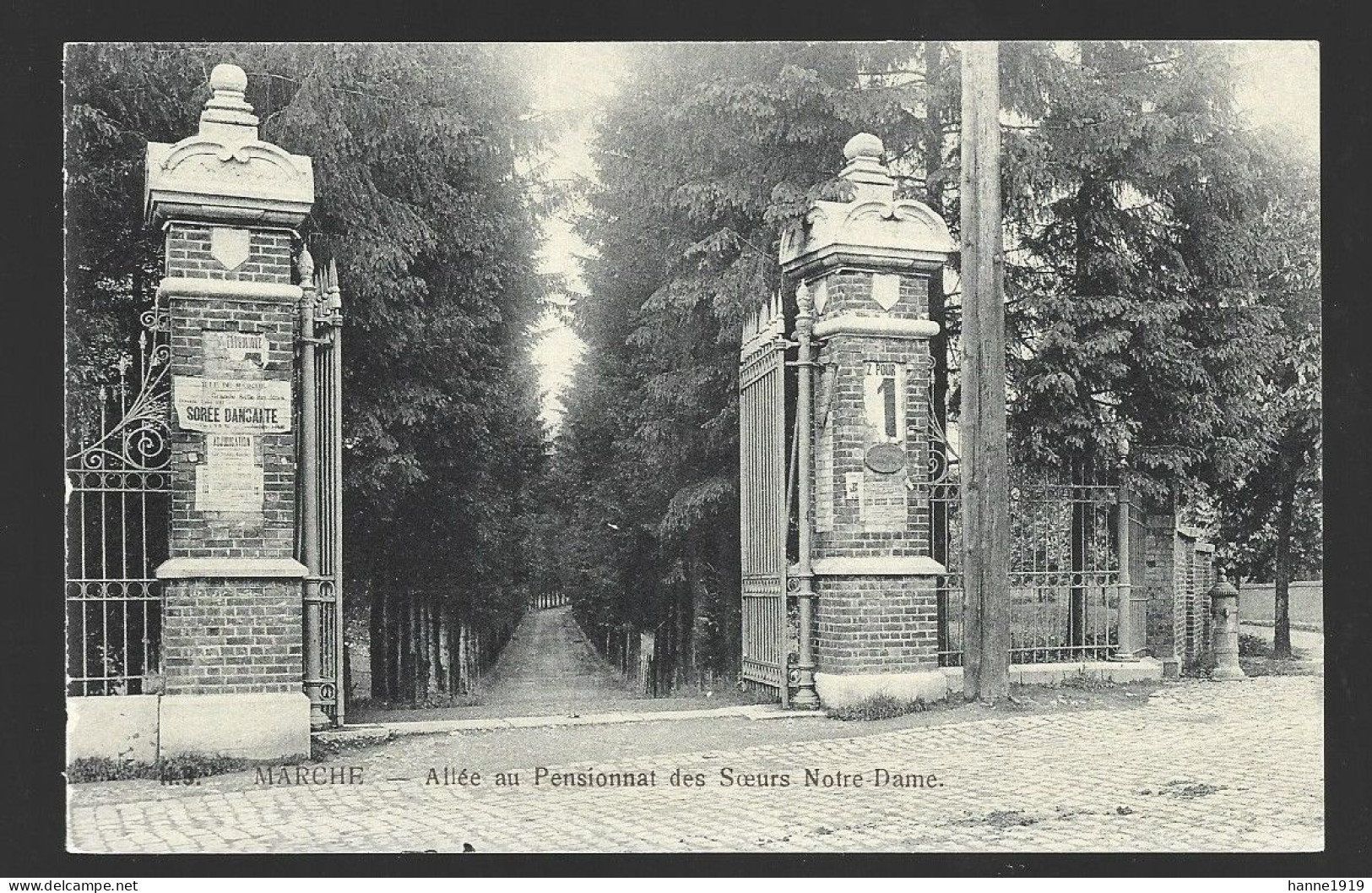 Marche En Famenne Allée Au Pensionnat Des Soeurs Notre Dame Luxembourg Htje - Marche-en-Famenne