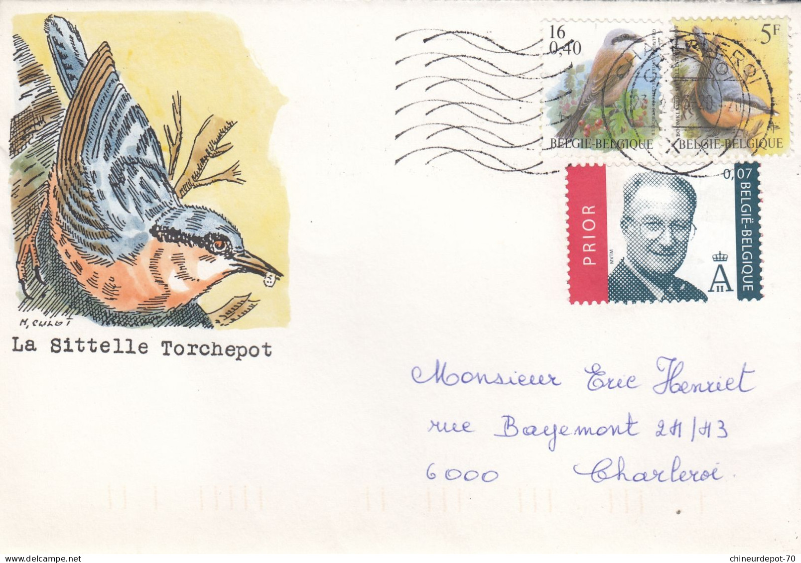 OISEAUX BUZIN  LA SITTELLE TORCHEPOT - 1985-.. Vögel (Buzin)