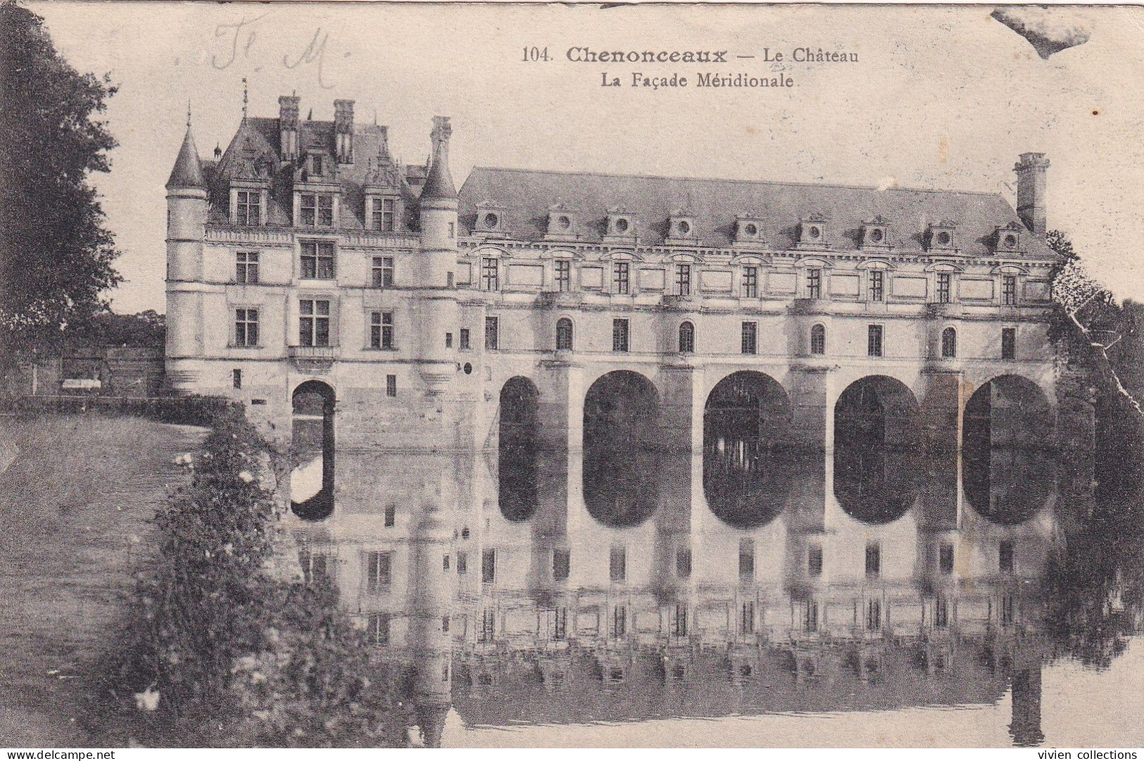 Lucon (85) Tampon 11eme Corps D'armée Hôpital Temporaire N° 46 Sur Carte De Chenonceau "je Passe Devant Ce Château !?" - Guerra Del 1914-18