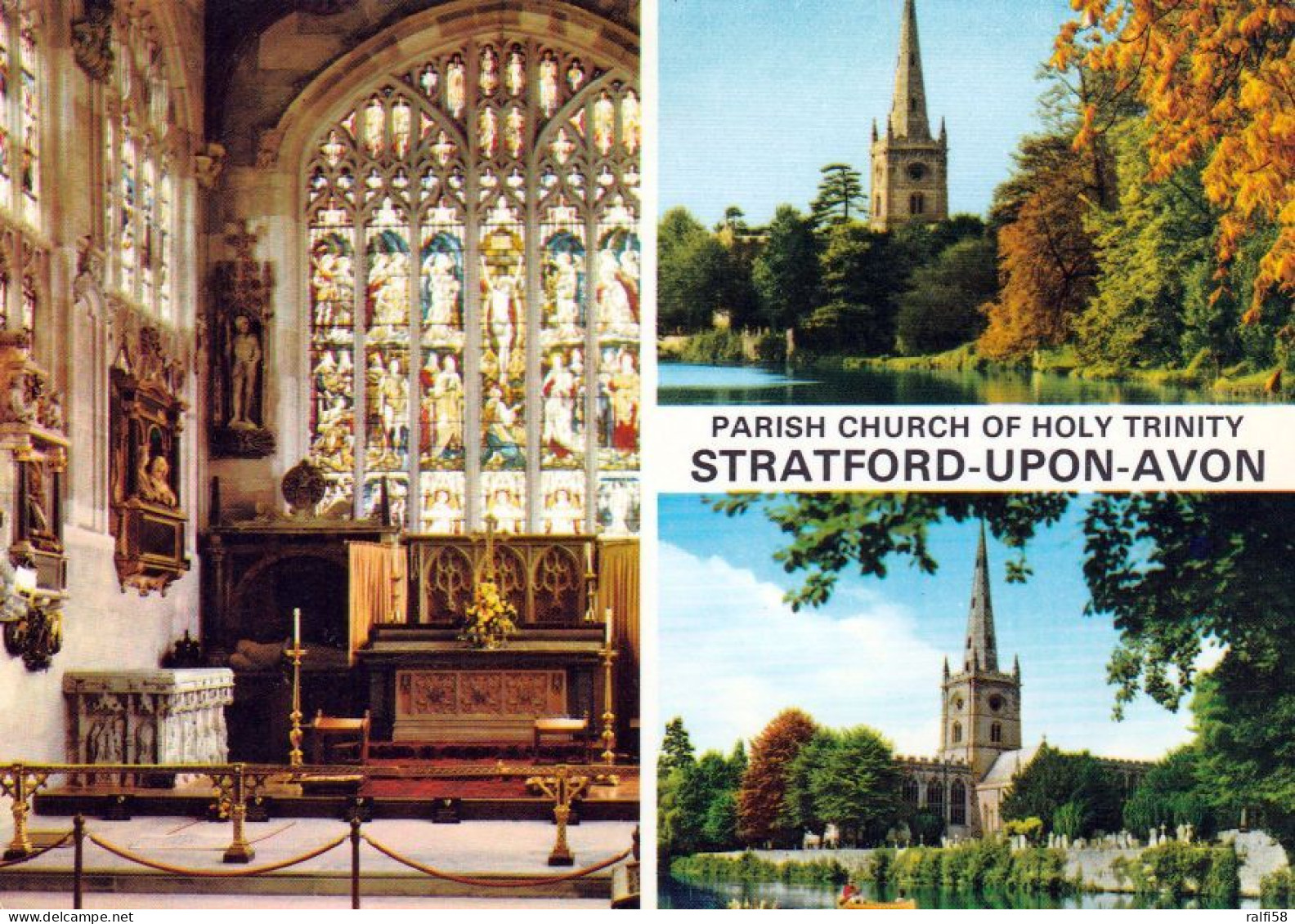 1 AK England * Stratford-upon-Avon - Parish Church Of Holy Trinity - Shakespeare Wurde Hier Getauft Und Begraben * - Stratford Upon Avon