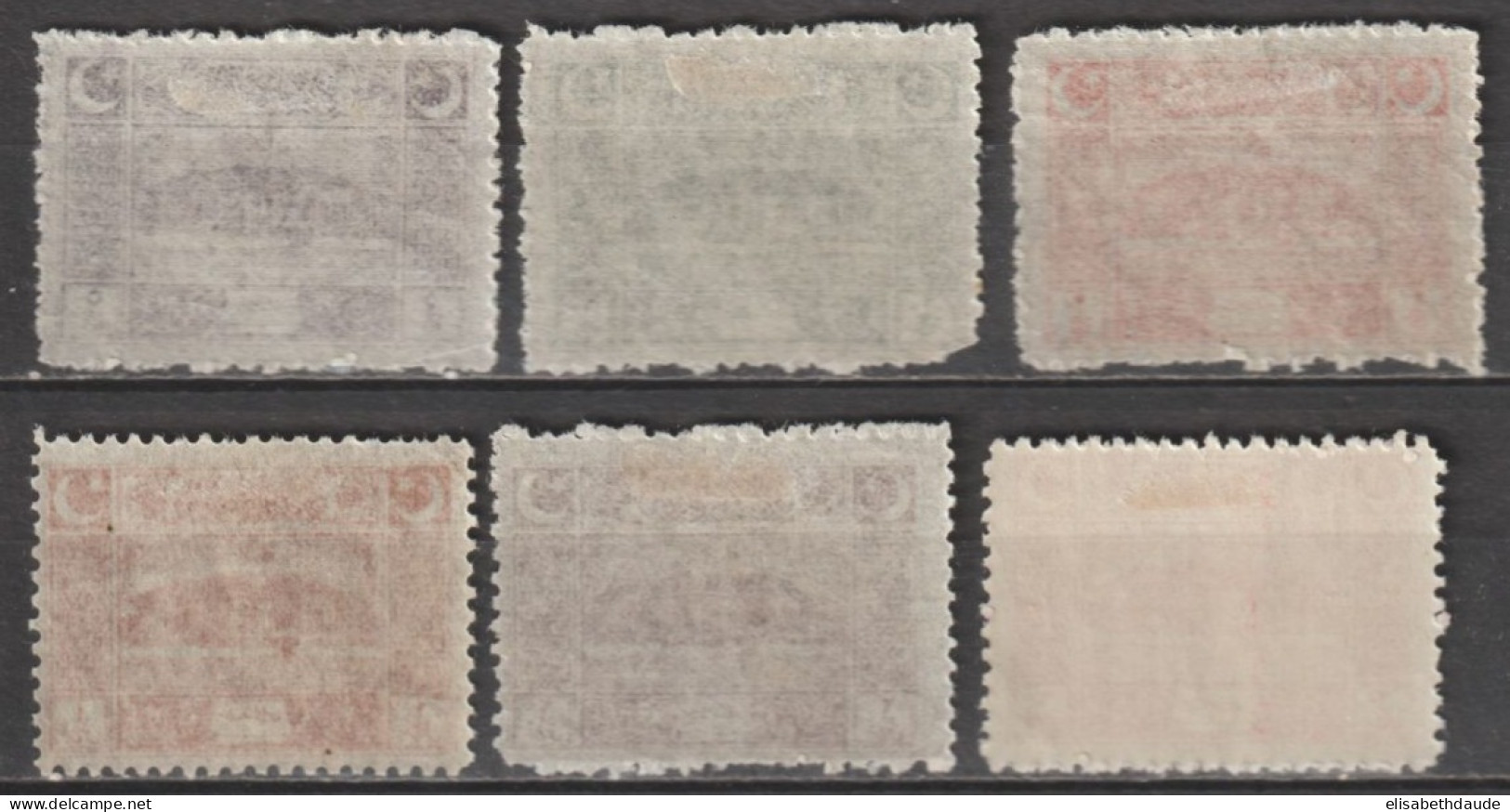 1923 - TURQUIE - SERIE COMPLETE YVERT N°662/667 * MLH - COTE = 50 EUR - Unused Stamps