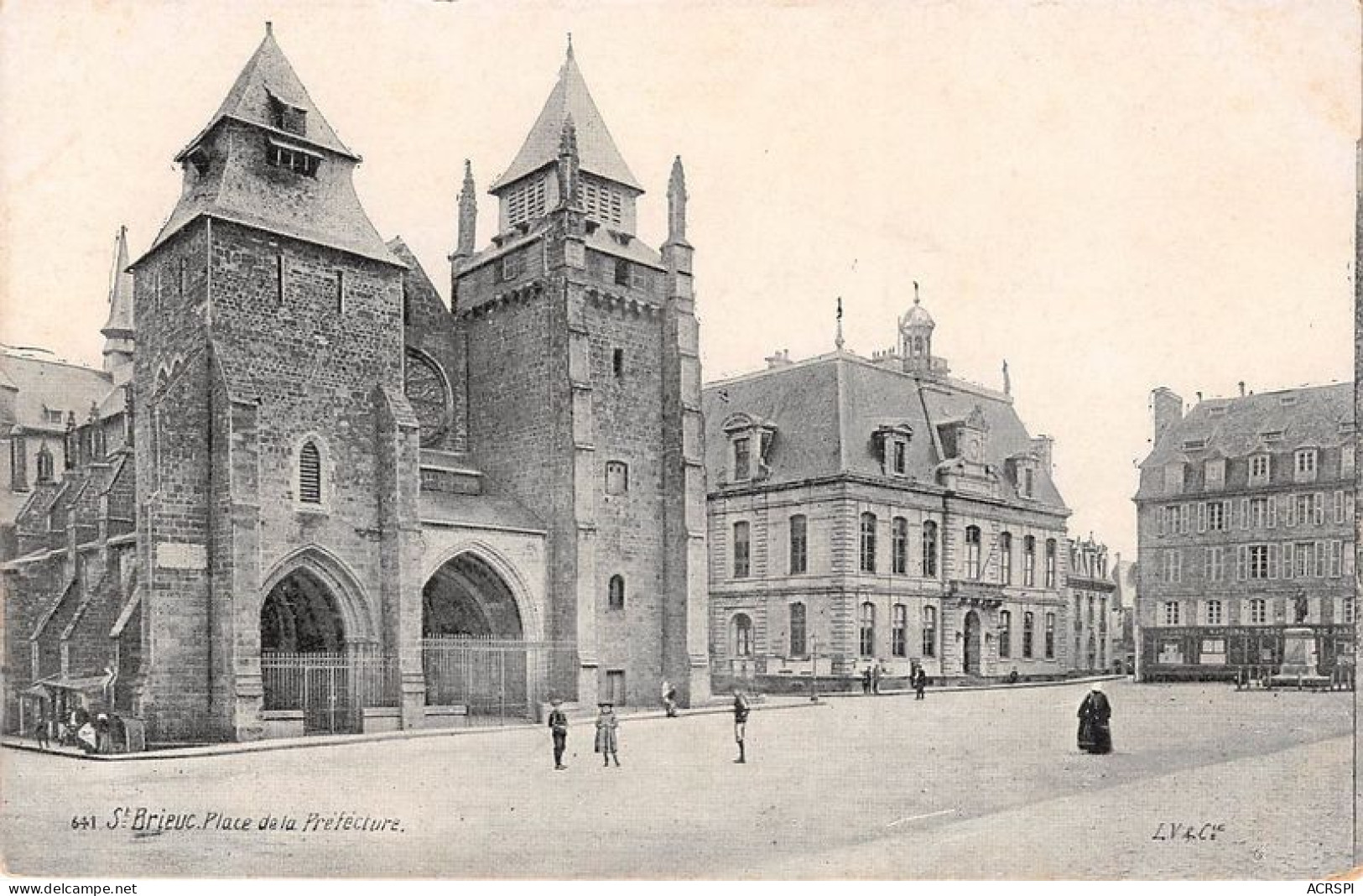 ST BRIEUC Place De La Prefecture 6(scan Recto-verso) MA1317 - Saint-Brieuc