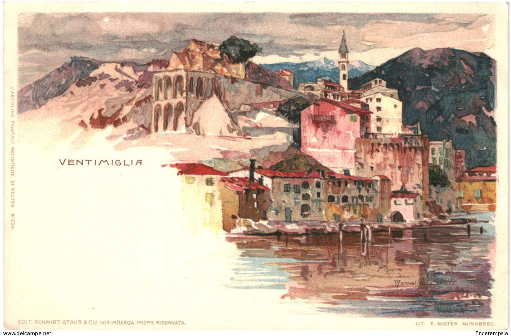 CPA Carte Postale Italie Ventimiglia  Illustration Début 1900  VM79738ok - Imperia