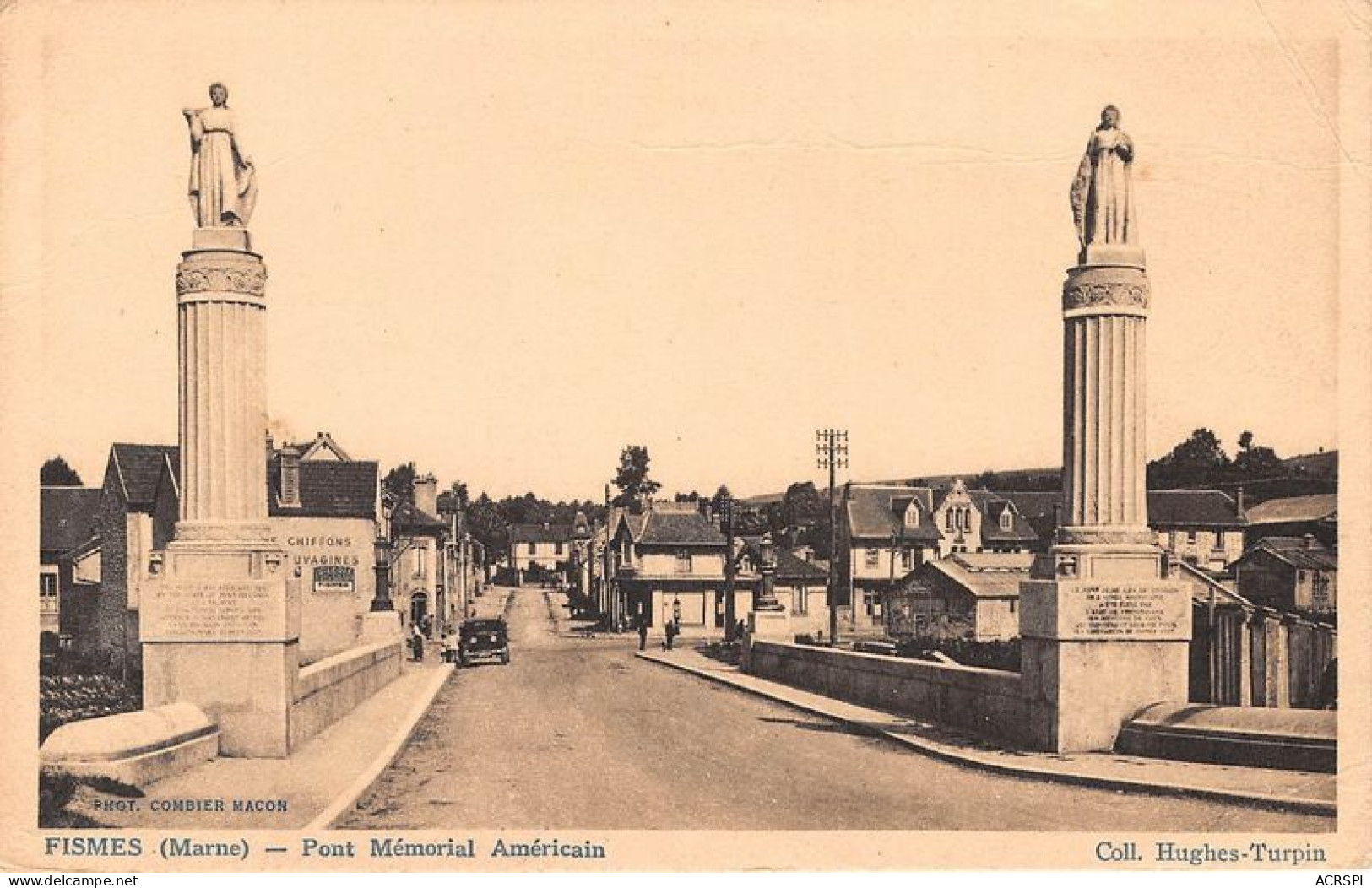 FISMES Pont Memorial Americain 14(scan Recto-verso) MA1309 - Fismes