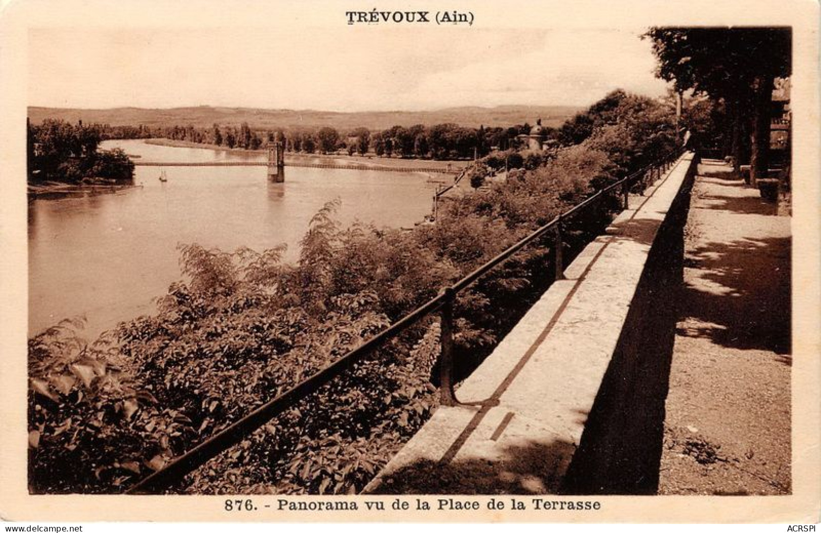 TREVOUX Panorama Vu De La Place De La Terrasse 7(scan Recto-verso) MA1303 - Trévoux