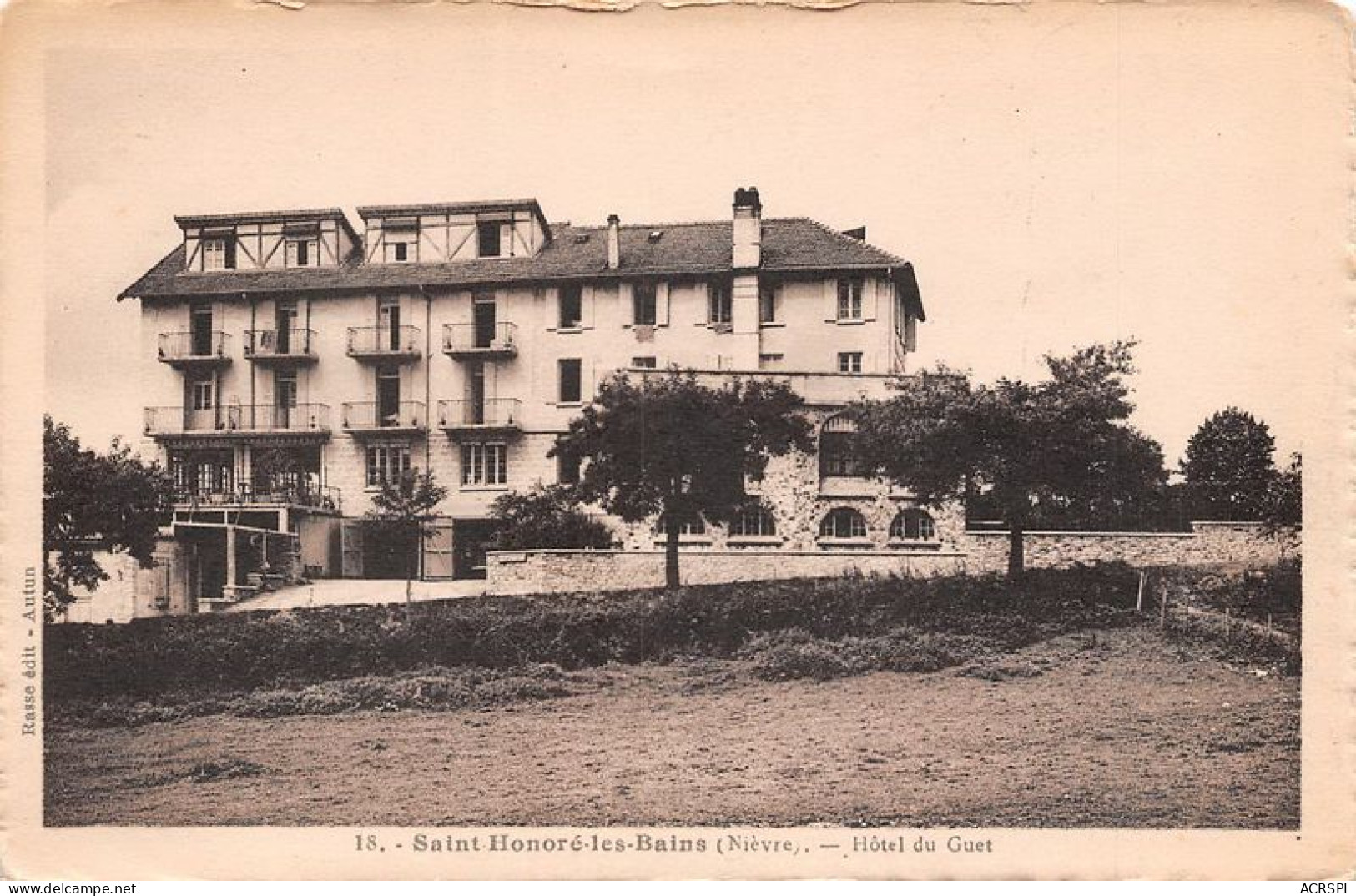 SAINT HONORE LES BAINS Hotel Du Guet 23(scan Recto-verso) MA1336 - Saint-Honoré-les-Bains