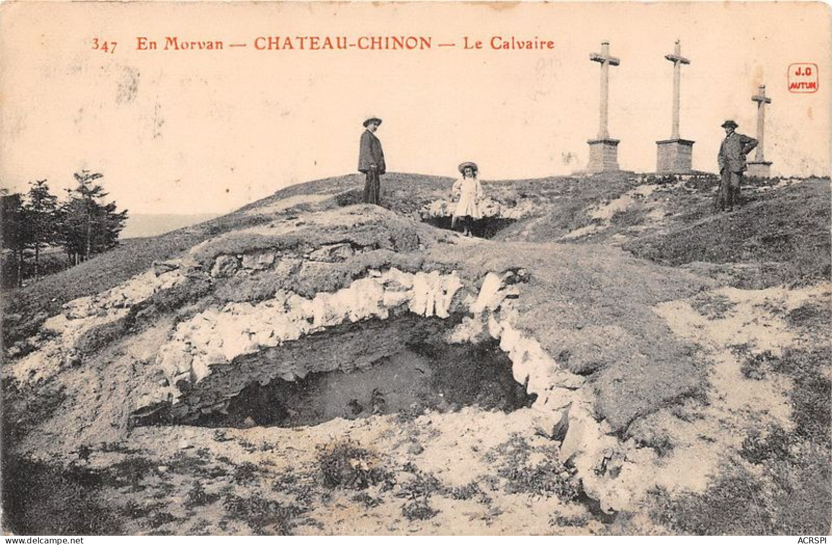 CHATEAU CHINION Le Calvaire 2(scan Recto-verso) MA1336 - Chateau Chinon