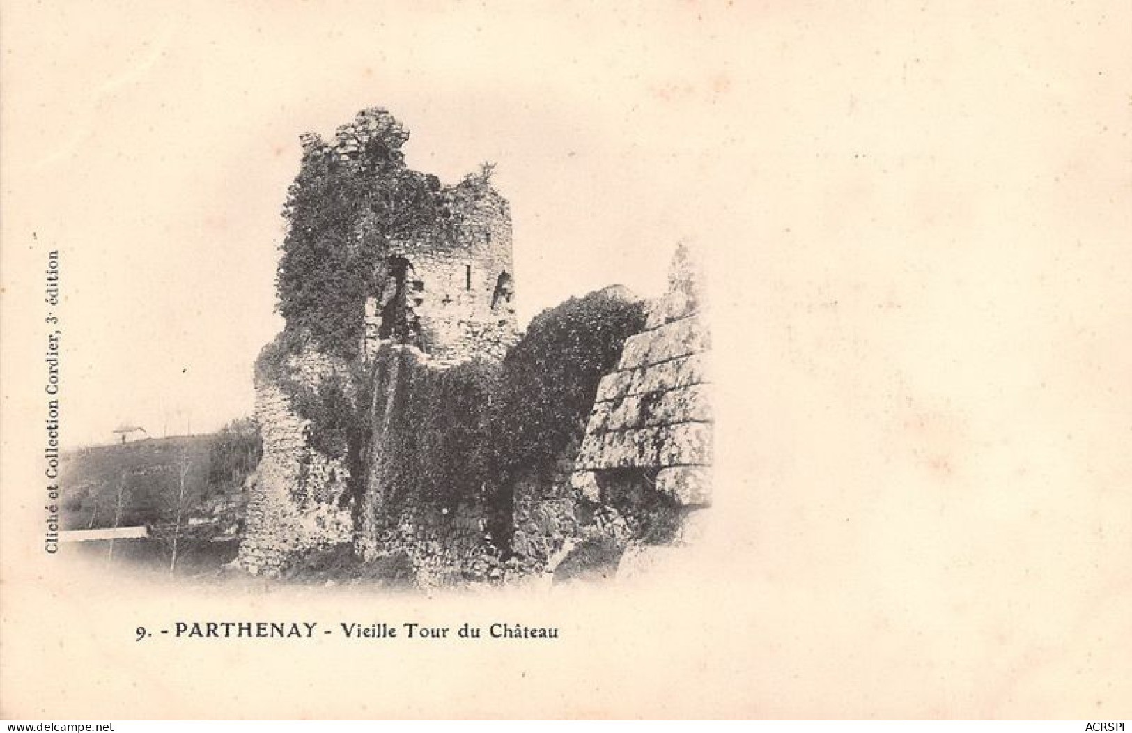 PARTHENAY Vieille Tour Du Chateau 6(scan Recto-verso) MA1330 - Parthenay