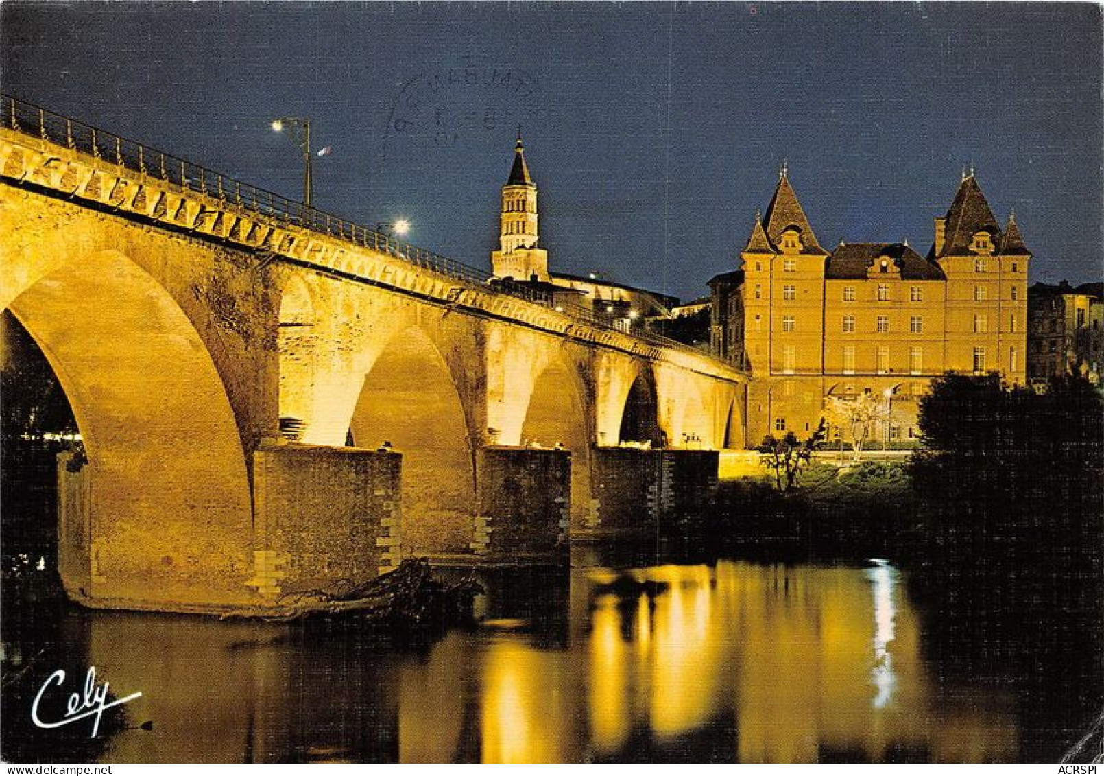 MONTAUBAN Le Pont Vieux Et Le Musee Ingres De Nuit 13(scan Recto-verso) MA1325 - Montauban