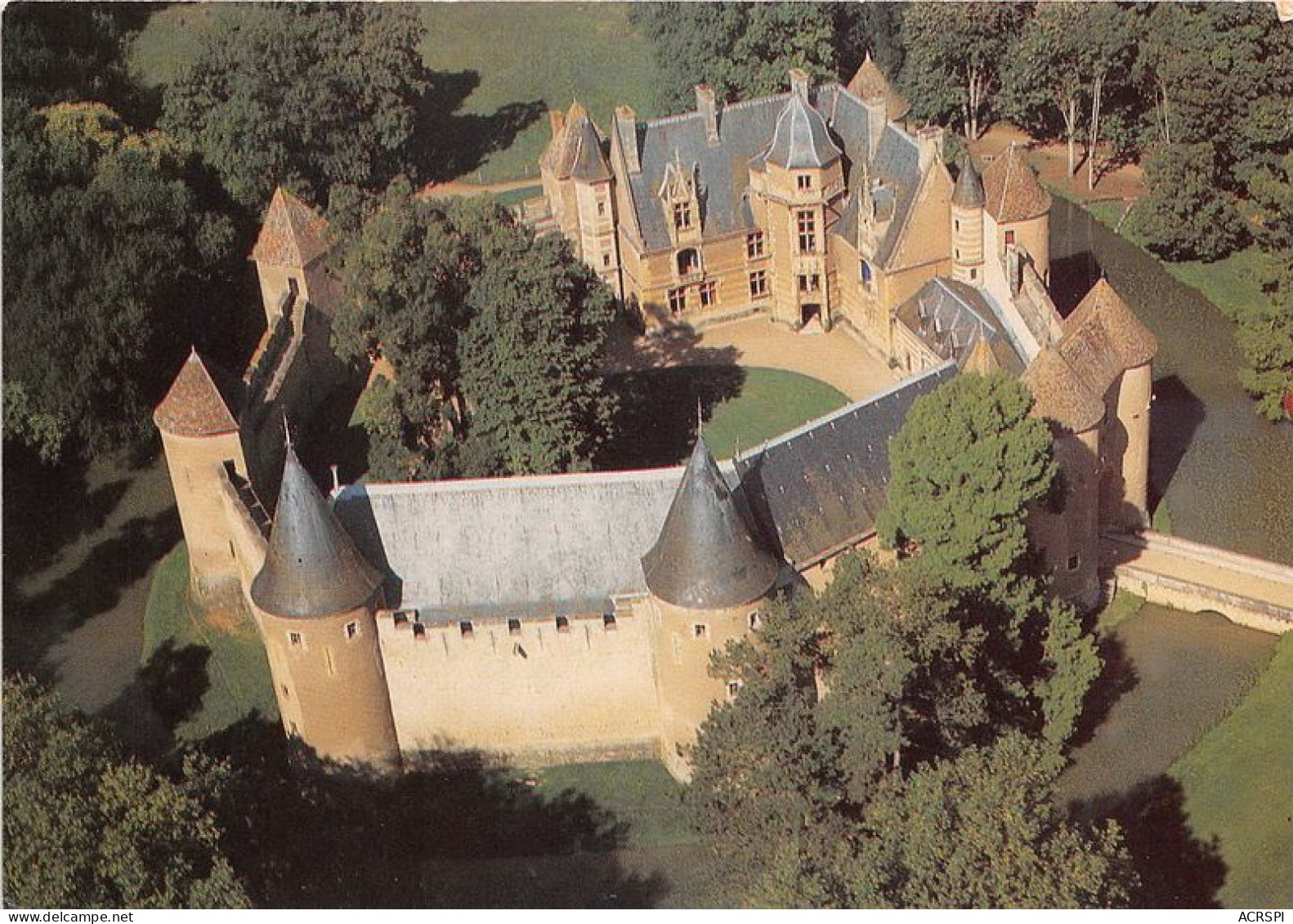 ANAY LE VIEIL Vue Generale Aerienne Le Chateau 18(scan Recto-verso) MA1361 - Ainay-le-Vieil