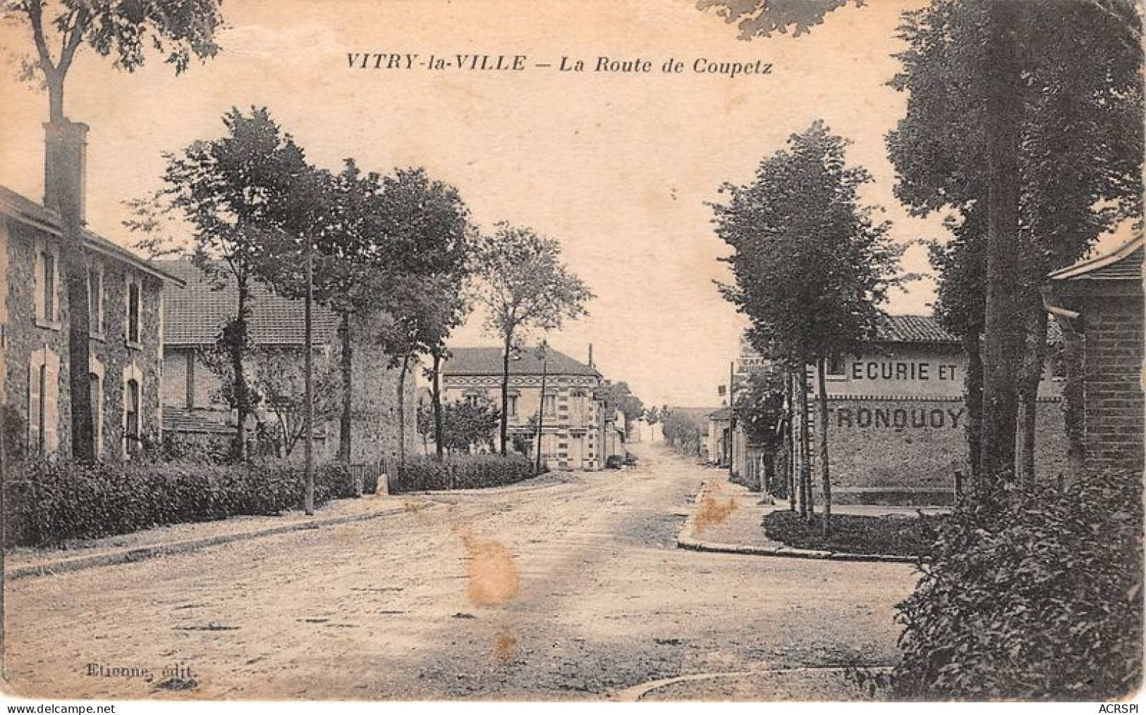 VITRY LA VILLE La Route De Coupetz 6(scan Recto-verso) MA1356 - Vitry En Artois