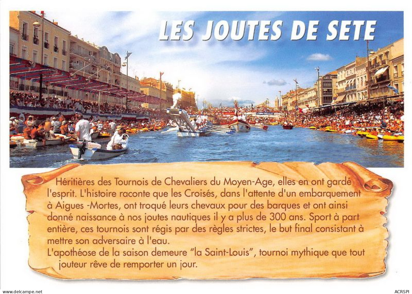 SETE Les Joutes Nautiques 28(scan Recto-verso) MA1355 - Sete (Cette)