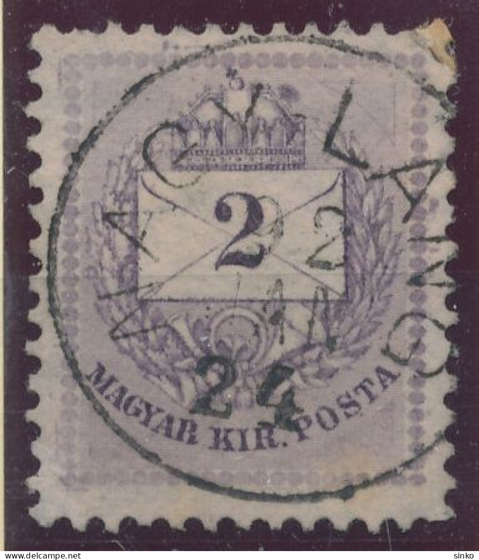 1881. Colour Number Krajcar 2kr Stamp, NAGY-LANG - ...-1867 Prephilately